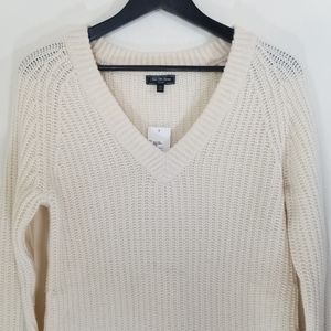 Saks Fifth Avenue V-Neck Wool Tunic Sweater